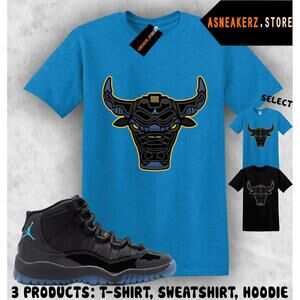 Shirt Matching Aj 11 Gamma Blue Match Bulls 23 T-Shirt